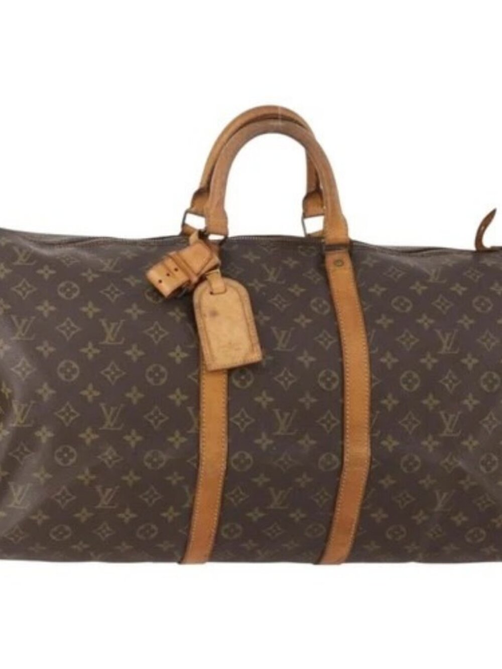 LOUIS VUITTON Monogram Keepall 55 Boston Bag M41424 LV Auth 176942